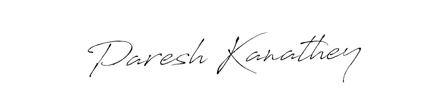 How to make Paresh Kanathey name signature. Use Antro_Vectra style for creating short signs online. This is the latest handwritten sign. Paresh Kanathey signature style 6 images and pictures png