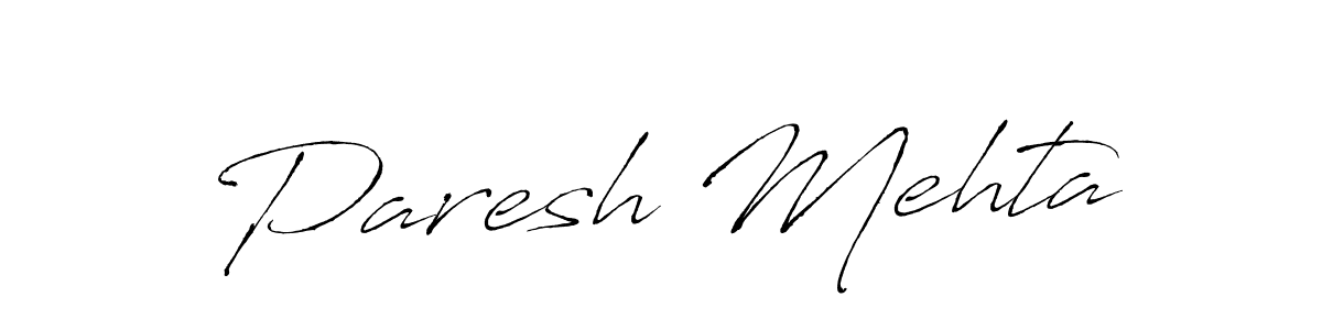 Make a beautiful signature design for name Paresh Mehta. With this signature (Antro_Vectra) style, you can create a handwritten signature for free. Paresh Mehta signature style 6 images and pictures png