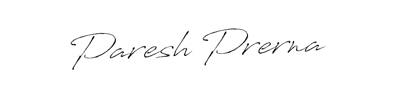 Paresh Prerna stylish signature style. Best Handwritten Sign (Antro_Vectra) for my name. Handwritten Signature Collection Ideas for my name Paresh Prerna. Paresh Prerna signature style 6 images and pictures png