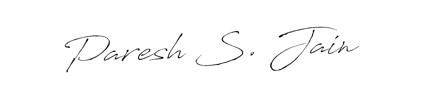 Use a signature maker to create a handwritten signature online. With this signature software, you can design (Antro_Vectra) your own signature for name Paresh S. Jain. Paresh S. Jain signature style 6 images and pictures png