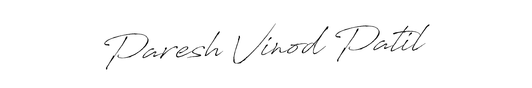 Antro_Vectra is a professional signature style that is perfect for those who want to add a touch of class to their signature. It is also a great choice for those who want to make their signature more unique. Get Paresh Vinod Patil name to fancy signature for free. Paresh Vinod Patil signature style 6 images and pictures png