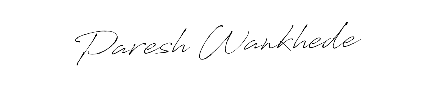 You can use this online signature creator to create a handwritten signature for the name Paresh Wankhede. This is the best online autograph maker. Paresh Wankhede signature style 6 images and pictures png