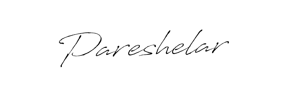 Create a beautiful signature design for name Pareshelar. With this signature (Antro_Vectra) fonts, you can make a handwritten signature for free. Pareshelar signature style 6 images and pictures png