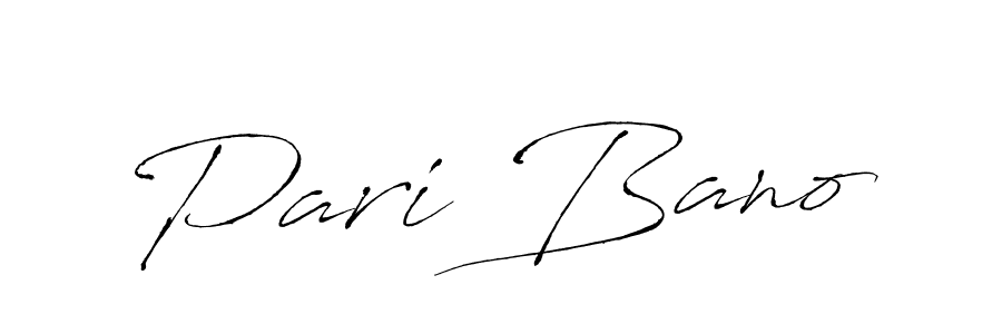 Create a beautiful signature design for name Pari Bano. With this signature (Antro_Vectra) fonts, you can make a handwritten signature for free. Pari Bano signature style 6 images and pictures png