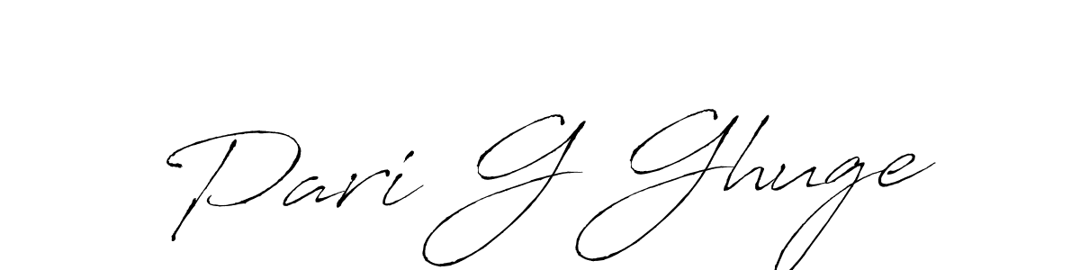Similarly Antro_Vectra is the best handwritten signature design. Signature creator online .You can use it as an online autograph creator for name Pari G Ghuge. Pari G Ghuge signature style 6 images and pictures png
