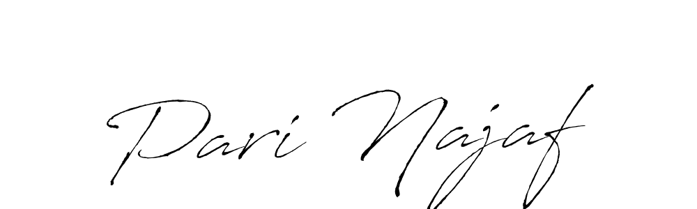 Similarly Antro_Vectra is the best handwritten signature design. Signature creator online .You can use it as an online autograph creator for name Pari Najaf. Pari Najaf signature style 6 images and pictures png