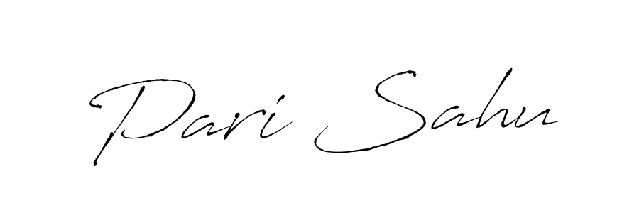 The best way (Antro_Vectra) to make a short signature is to pick only two or three words in your name. The name Pari Sahu include a total of six letters. For converting this name. Pari Sahu signature style 6 images and pictures png
