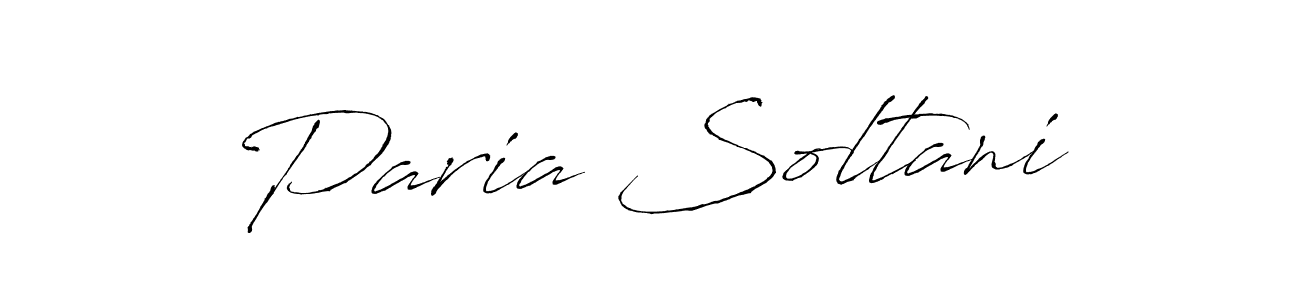 How to make Paria Soltani signature? Antro_Vectra is a professional autograph style. Create handwritten signature for Paria Soltani name. Paria Soltani signature style 6 images and pictures png