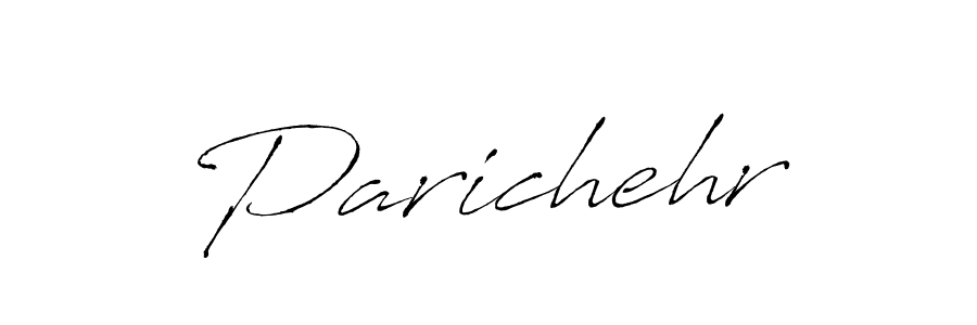 Create a beautiful signature design for name Parichehr. With this signature (Antro_Vectra) fonts, you can make a handwritten signature for free. Parichehr signature style 6 images and pictures png