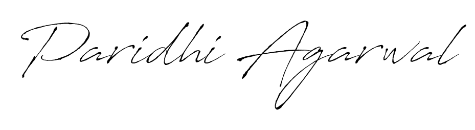 A classic penmanship look for Paridhi Agarwal. The Antro_Vectra font brings timeless elegance and confidence to every signed document. Paridhi Agarwal signature style 6 images and pictures png