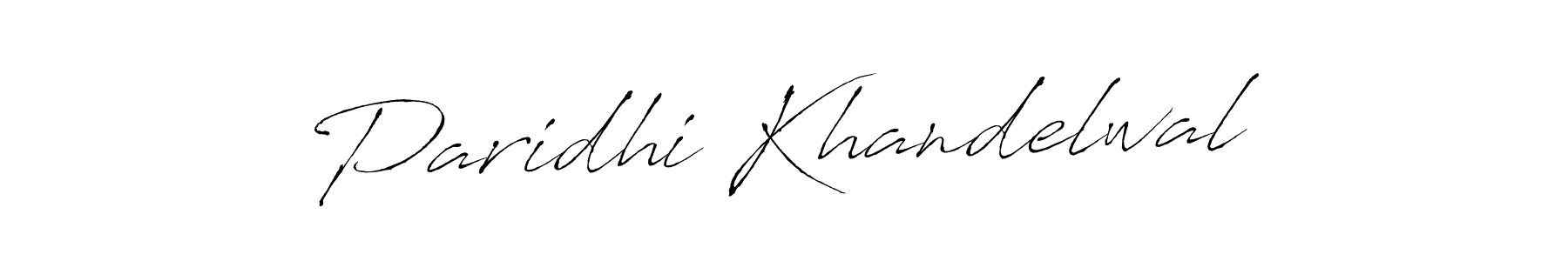 Design your own signature with our free online signature maker. With this signature software, you can create a handwritten (Antro_Vectra) signature for name Paridhi Khandelwal. Paridhi Khandelwal signature style 6 images and pictures png