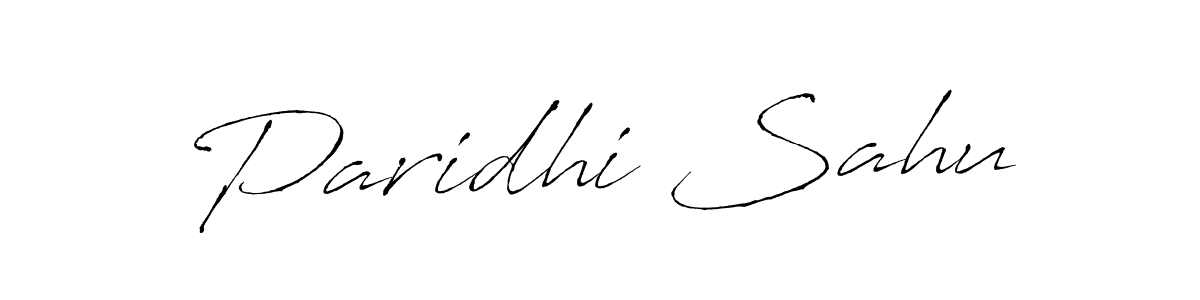 How to make Paridhi Sahu name signature. Use Antro_Vectra style for creating short signs online. This is the latest handwritten sign. Paridhi Sahu signature style 6 images and pictures png