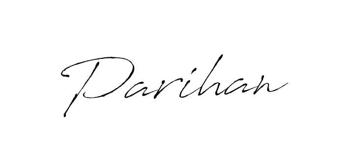Create a beautiful signature design for name Parihan. With this signature (Antro_Vectra) fonts, you can make a handwritten signature for free. Parihan signature style 6 images and pictures png