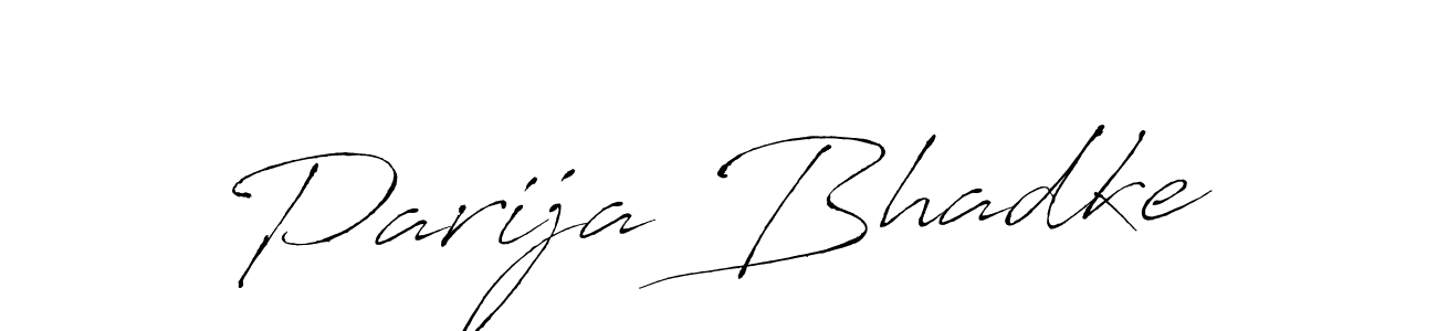 if you are searching for the best signature style for your name Parija Bhadke. so please give up your signature search. here we have designed multiple signature styles  using Antro_Vectra. Parija Bhadke signature style 6 images and pictures png