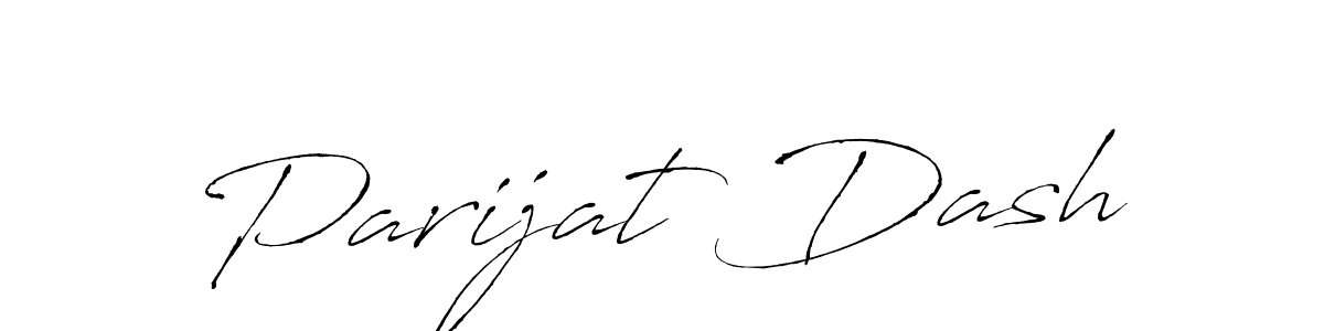 How to make Parijat Dash name signature. Use Antro_Vectra style for creating short signs online. This is the latest handwritten sign. Parijat Dash signature style 6 images and pictures png