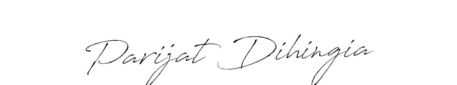 The best way (Antro_Vectra) to make a short signature is to pick only two or three words in your name. The name Parijat Dihingia include a total of six letters. For converting this name. Parijat Dihingia signature style 6 images and pictures png