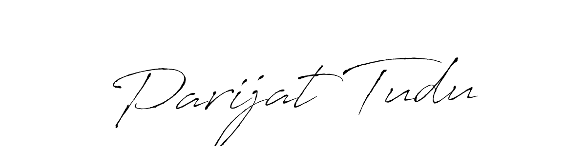 The best way (Antro_Vectra) to make a short signature is to pick only two or three words in your name. The name Parijat Tudu include a total of six letters. For converting this name. Parijat Tudu signature style 6 images and pictures png