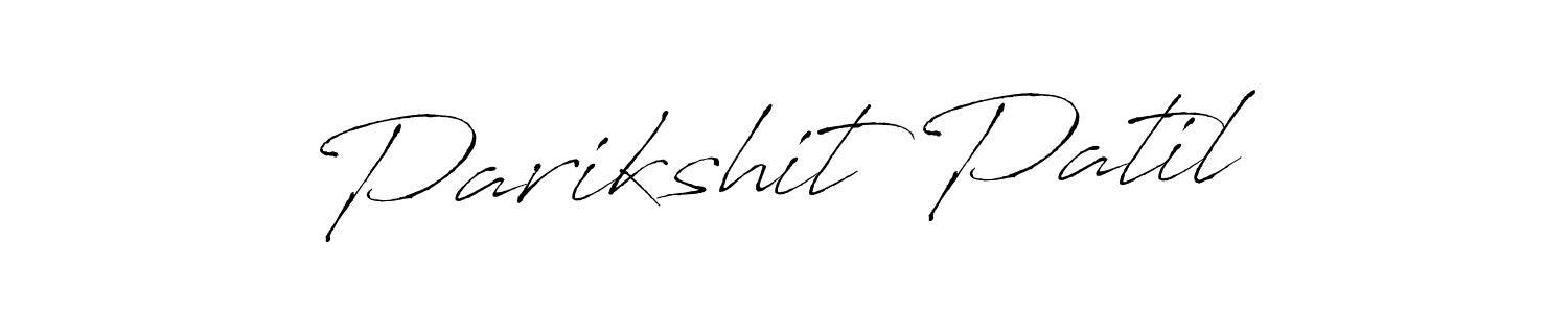 Design your own signature with our free online signature maker. With this signature software, you can create a handwritten (Antro_Vectra) signature for name Parikshit Patil. Parikshit Patil signature style 6 images and pictures png