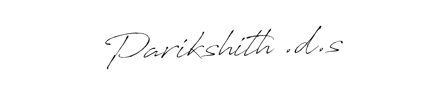 if you are searching for the best signature style for your name Parikshith .d.s. so please give up your signature search. here we have designed multiple signature styles  using Antro_Vectra. Parikshith .d.s signature style 6 images and pictures png