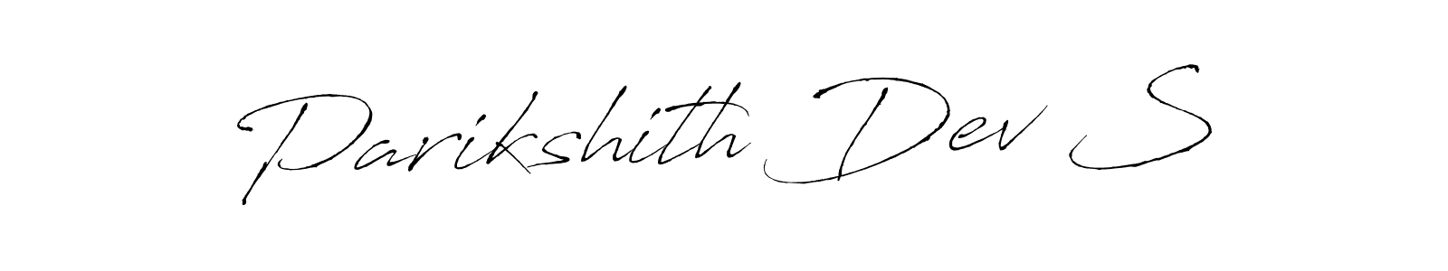 Design your own signature with our free online signature maker. With this signature software, you can create a handwritten (Antro_Vectra) signature for name Parikshith Dev S. Parikshith Dev S signature style 6 images and pictures png