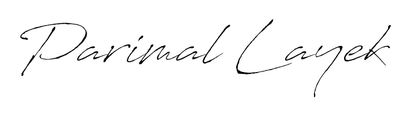 This is the best signature style for the Parimal Layek name. Also you like these signature font (Antro_Vectra). Mix name signature. Parimal Layek signature style 6 images and pictures png
