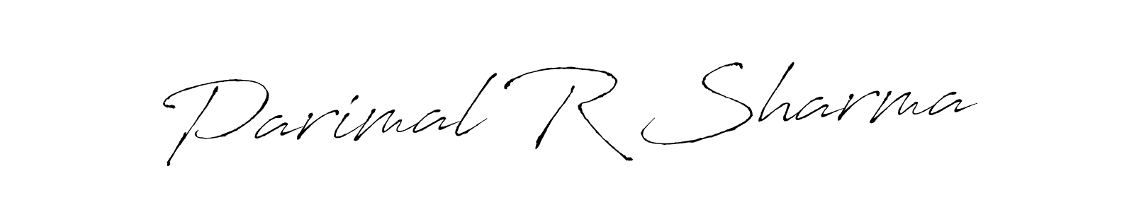 How to make Parimal R Sharma signature? Antro_Vectra is a professional autograph style. Create handwritten signature for Parimal R Sharma name. Parimal R Sharma signature style 6 images and pictures png