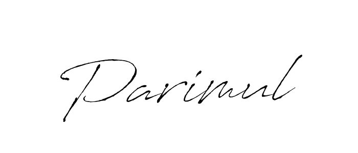 Design your own signature with our free online signature maker. With this signature software, you can create a handwritten (Antro_Vectra) signature for name Parimul. Parimul signature style 6 images and pictures png