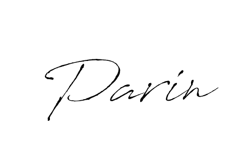 Make a beautiful signature design for name Parin. With this signature (Antro_Vectra) style, you can create a handwritten signature for free. Parin signature style 6 images and pictures png