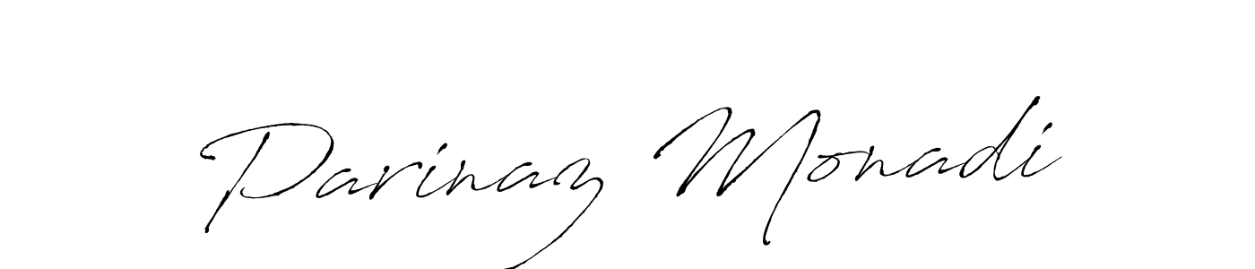 The best way (Antro_Vectra) to make a short signature is to pick only two or three words in your name. The name Parinaz Monadi include a total of six letters. For converting this name. Parinaz Monadi signature style 6 images and pictures png