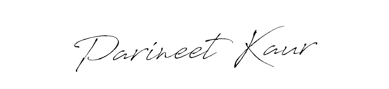 Create a beautiful signature design for name Parineet Kaur. With this signature (Antro_Vectra) fonts, you can make a handwritten signature for free. Parineet Kaur signature style 6 images and pictures png