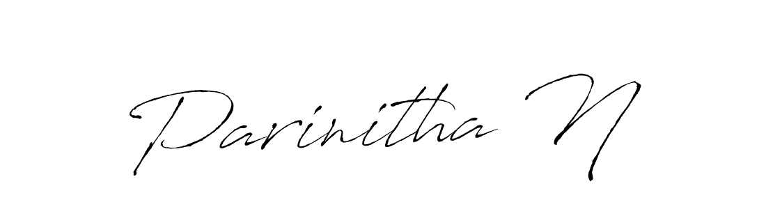 Design your own signature with our free online signature maker. With this signature software, you can create a handwritten (Antro_Vectra) signature for name Parinitha N. Parinitha N signature style 6 images and pictures png