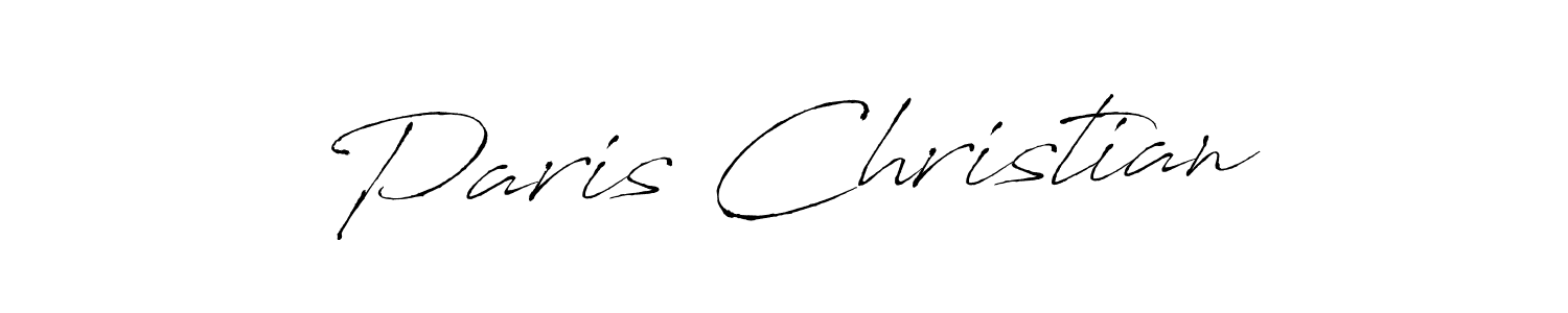 How to make Paris Christian signature? Antro_Vectra is a professional autograph style. Create handwritten signature for Paris Christian name. Paris Christian signature style 6 images and pictures png