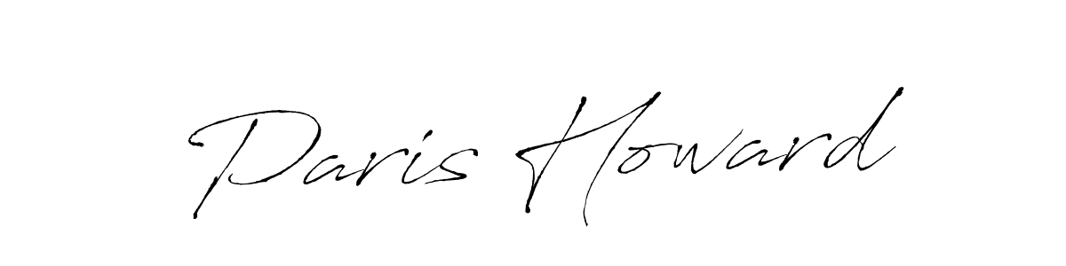 Create a beautiful signature design for name Paris Howard. With this signature (Antro_Vectra) fonts, you can make a handwritten signature for free. Paris Howard signature style 6 images and pictures png