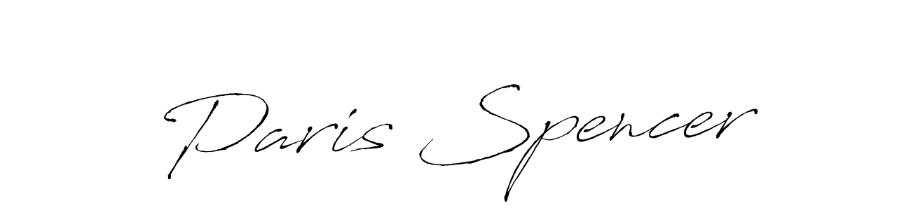 Make a beautiful signature design for name Paris Spencer. With this signature (Antro_Vectra) style, you can create a handwritten signature for free. Paris Spencer signature style 6 images and pictures png