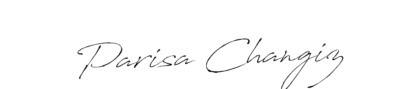 This is the best signature style for the Parisa Changiz name. Also you like these signature font (Antro_Vectra). Mix name signature. Parisa Changiz signature style 6 images and pictures png