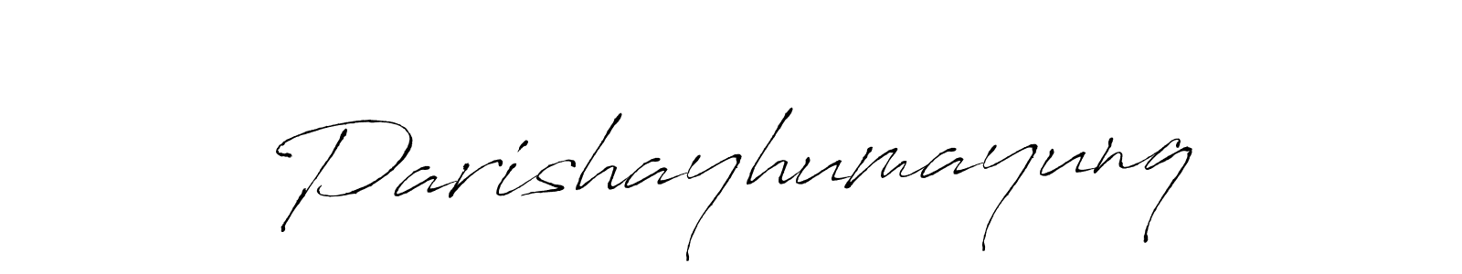 Similarly Antro_Vectra is the best handwritten signature design. Signature creator online .You can use it as an online autograph creator for name Parishayhumayunq. Parishayhumayunq signature style 6 images and pictures png