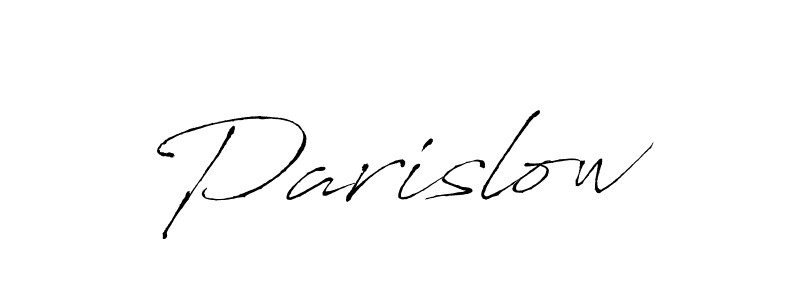 How to make Parislow name signature. Use Antro_Vectra style for creating short signs online. This is the latest handwritten sign. Parislow signature style 6 images and pictures png