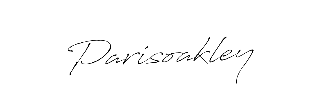 Design your own signature with our free online signature maker. With this signature software, you can create a handwritten (Antro_Vectra) signature for name Parisoakley. Parisoakley signature style 6 images and pictures png