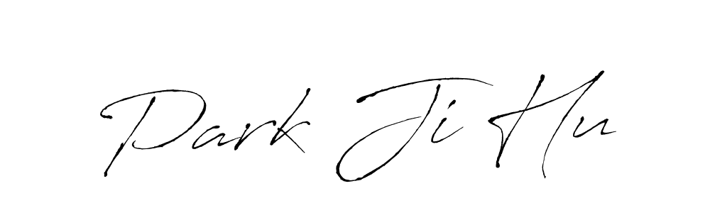 Make a beautiful signature design for name Park Ji Hu. With this signature (Antro_Vectra) style, you can create a handwritten signature for free. Park Ji Hu signature style 6 images and pictures png