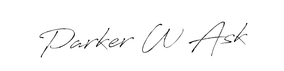 Also we have Parker W Ask name is the best signature style. Create professional handwritten signature collection using Antro_Vectra autograph style. Parker W Ask signature style 6 images and pictures png
