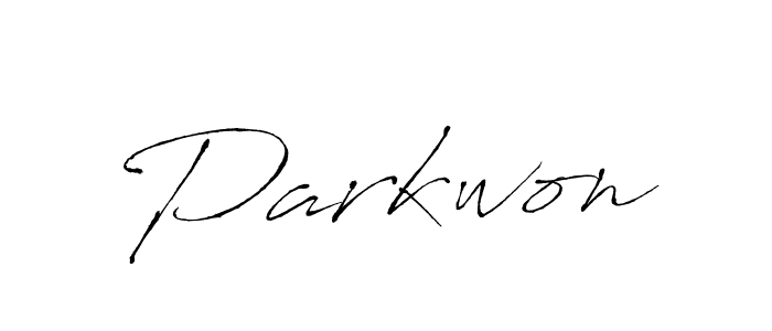 Design your own signature with our free online signature maker. With this signature software, you can create a handwritten (Antro_Vectra) signature for name Parkwon. Parkwon signature style 6 images and pictures png