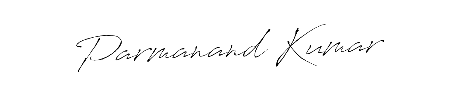 Make a beautiful signature design for name Parmanand Kumar. With this signature (Antro_Vectra) style, you can create a handwritten signature for free. Parmanand Kumar signature style 6 images and pictures png