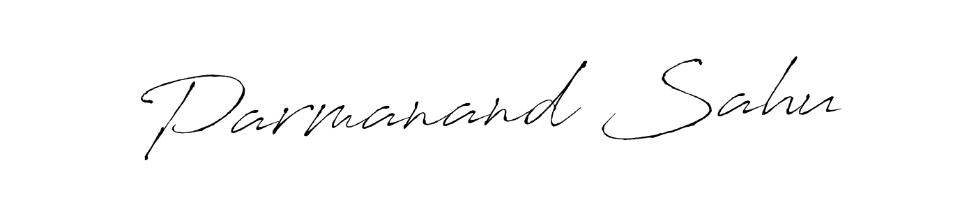 Create a beautiful signature design for name Parmanand Sahu. With this signature (Antro_Vectra) fonts, you can make a handwritten signature for free. Parmanand Sahu signature style 6 images and pictures png