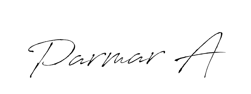 Make a beautiful signature design for name Parmar A. With this signature (Antro_Vectra) style, you can create a handwritten signature for free. Parmar A signature style 6 images and pictures png
