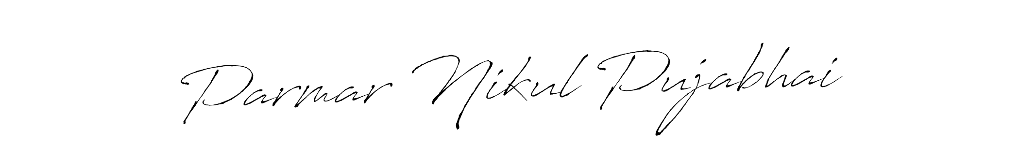 You should practise on your own different ways (Antro_Vectra) to write your name (Parmar Nikul Pujabhai) in signature. don't let someone else do it for you. Parmar Nikul Pujabhai signature style 6 images and pictures png