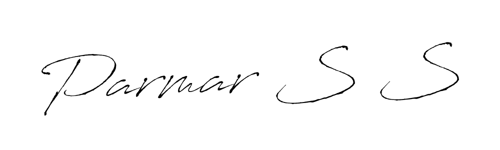 Parmar S S stylish signature style. Best Handwritten Sign (Antro_Vectra) for my name. Handwritten Signature Collection Ideas for my name Parmar S S. Parmar S S signature style 6 images and pictures png