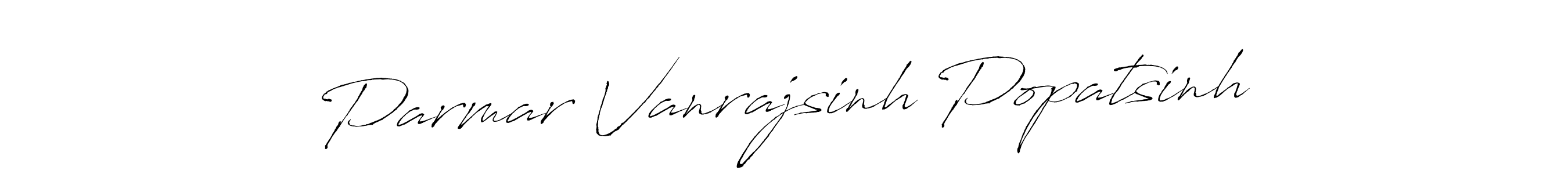 Create a beautiful signature design for name Parmar Vanrajsinh Popatsinh. With this signature (Antro_Vectra) fonts, you can make a handwritten signature for free. Parmar Vanrajsinh Popatsinh signature style 6 images and pictures png