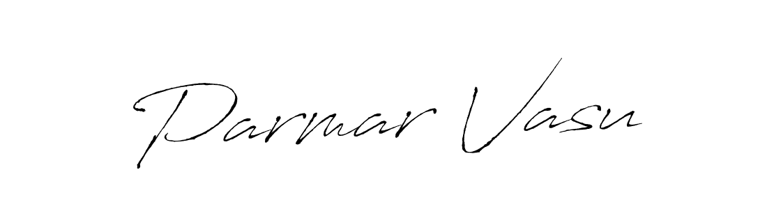 Use a signature maker to create a handwritten signature online. With this signature software, you can design (Antro_Vectra) your own signature for name Parmar Vasu. Parmar Vasu signature style 6 images and pictures png