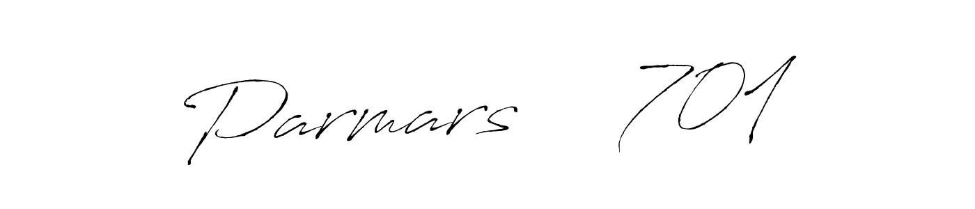 Design your own signature with our free online signature maker. With this signature software, you can create a handwritten (Antro_Vectra) signature for name Parmars    701. Parmars    701 signature style 6 images and pictures png