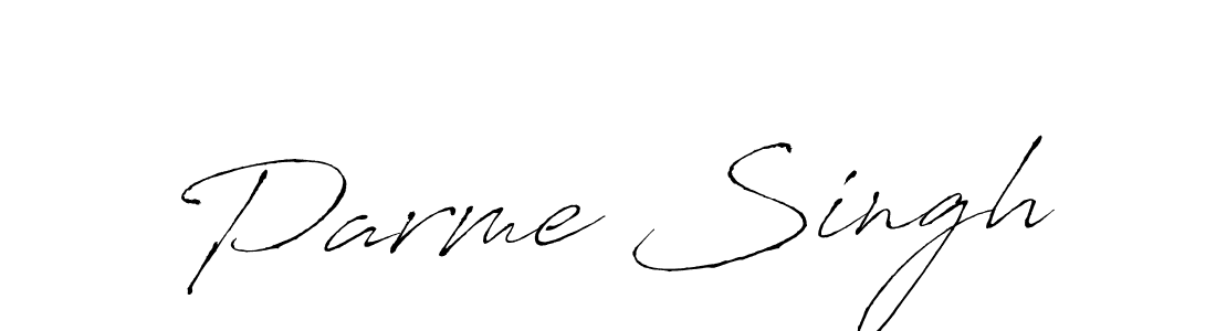 Make a beautiful signature design for name Parme Singh. With this signature (Antro_Vectra) style, you can create a handwritten signature for free. Parme Singh signature style 6 images and pictures png